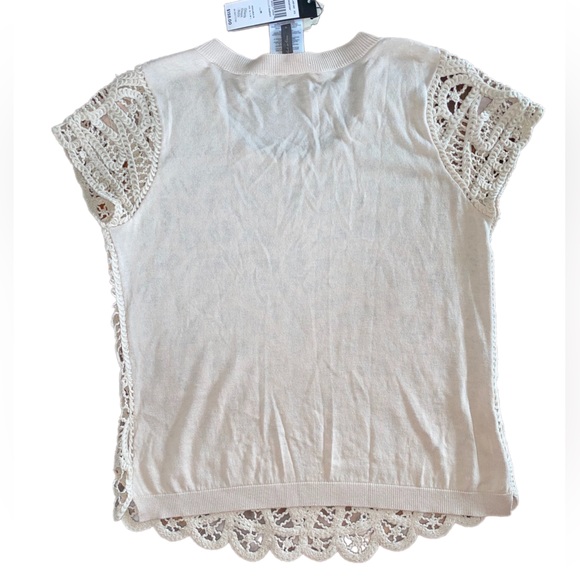 Gorgeous BRAND NEW BCBG Maxazria Sheer Crochet Sweater size Medium - Picture 3 of 5